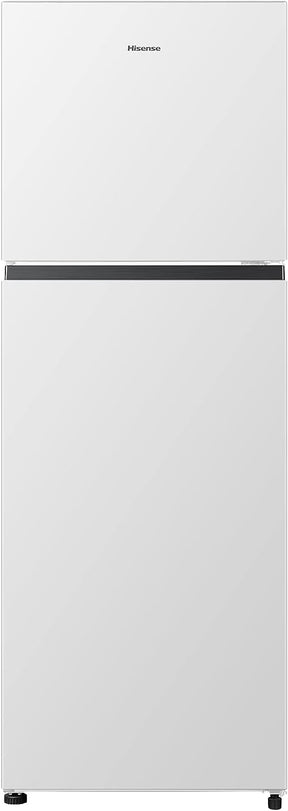 Hisense RT267D4AWF - Frigorífico Dos Puertas, Capacidad 205 L Neto, Cíclico, Alto 143 cm, Tirador Integrado, Puertas Reversibles, Congelador 4 Estrellas, Silencioso 40 dBA, Color Blanco