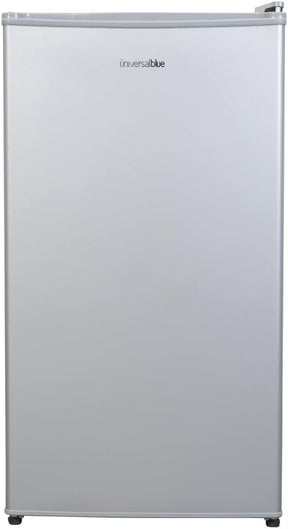 UNIVERSALBLUE Mini Frigorífico INOX | Nevera Pequeña 84L | Bajo Encimera | Puerta Reversible | Minibar