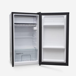 UNIVERSALBLUE Mini Frigorífico INOX | Nevera Pequeña 84L | Bajo Encimera | Puerta Reversible | Minibar