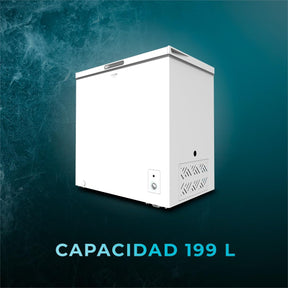 Cecotec Congelador Horizontal Arcón Bolero CoolMarket Chest 99 White. 99 Litros, Ahorro Energético, Sistema Dual Function, Cesta Interior, Control Mecánico, Blanco