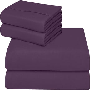 Utopia Bedding Juego Sábanas de Cama - Microfibra Cepillada - Sábanas y Fundas de Almohada (Cama 150, Gris)