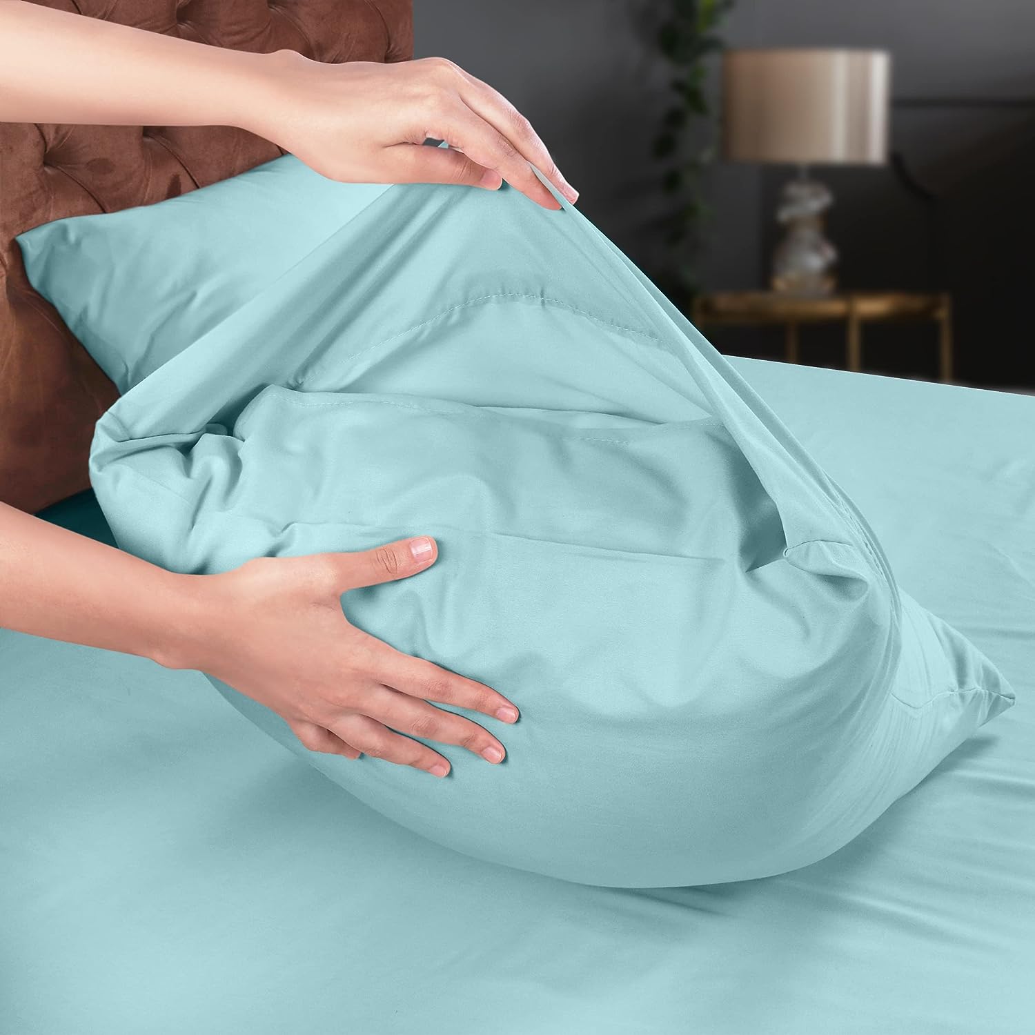 Utopia Bedding Juego Sábanas de Cama - Microfibra Cepillada - Sábanas y Fundas de Almohada (Cama 150, Gris)