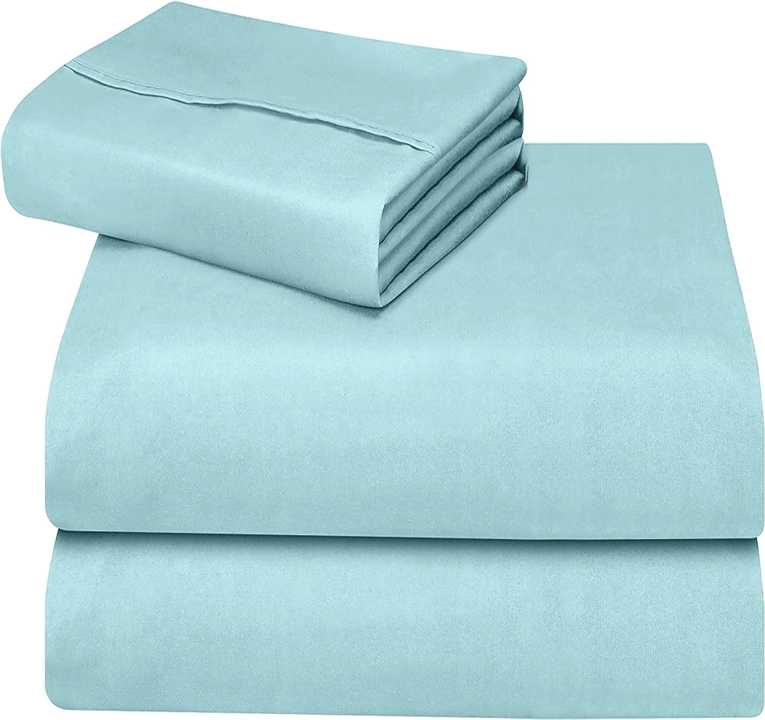 Utopia Bedding Juego Sábanas de Cama - Microfibra Cepillada - Sábanas y Fundas de Almohada (Cama 150, Gris)